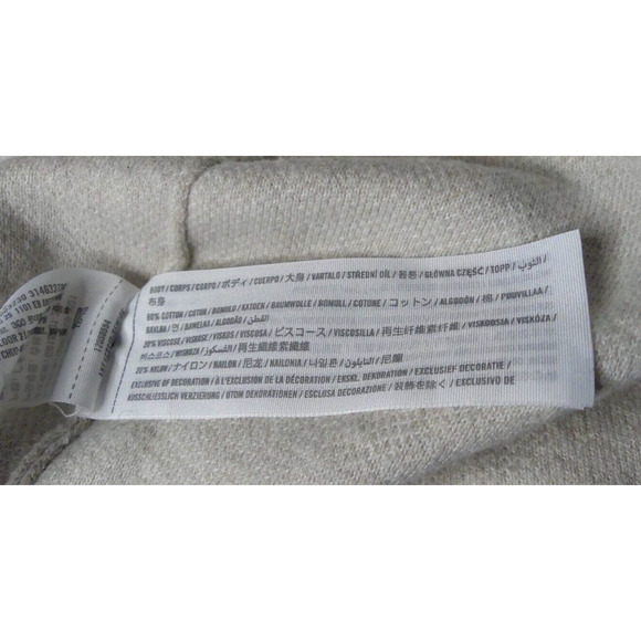 Abercrombie & Fitch Men's SS Button Front Sweater LG Neutral Academia Abstract - Picture 9 of 9